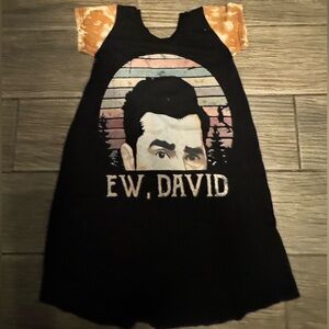 Girls custom boutique dress, tunic, shirt. Schitt’s Creek. Eew, David!